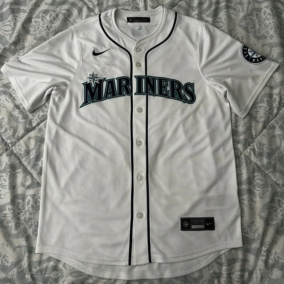 Nike 2024 Seattle Mariners White Jersey size Medium 100% authentic - Picture 1 of 7